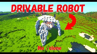 I made a fourlegged drivable robot in Minecraft  【Minecraft】 [upl. by Chelsey]