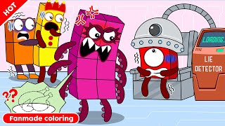 Did NB1 Steal The Fried Chicken Numberblocks Fanmade Coloring Story [upl. by Nomihs]