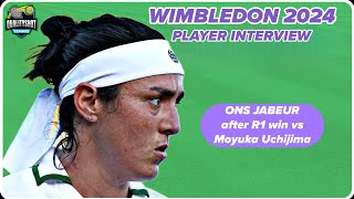 🎾Ons Jabeur quotThese rounds are a test of pressurequot  Wimbledon 2024 R1 Post Match Press Conference [upl. by Etak]