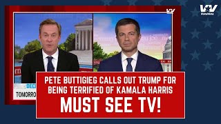 Pete Buttigieg Knows EXACTLY Why Trump Is Backing Out Of The Debates  Hes SCARED Of Kamala Harris [upl. by Elenore]