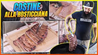 Costine alla Rosticciana  BBQ Ribs allItaliana  Grigliare Duro [upl. by Notnef]