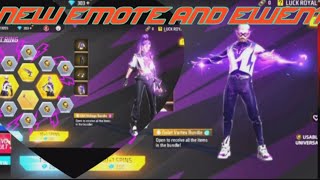 NEW EMOTE AND EWENT 😱IN FREE FIRE VIDEO freefire video [upl. by Enineg]