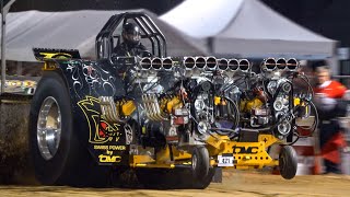 Tractor Pulling Unlimited modified tractors The Pullers Championship 2022 friday [upl. by Anitsahs753]