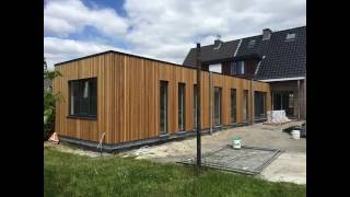 Aanbouw amp renovatie in houtskelet Houtskeletbouw aanbouw op maat ontdek ons project te Oostakker [upl. by Annoid]