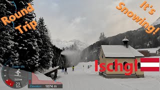 4K Skiing Ischgl Complete Round Trip on a Snowy Day Austria GoPro HERO11 [upl. by Enial]