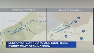 Section of Corridor Q Coalfields Expressway to open soon in Buchanan County [upl. by Yarased190]