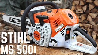 STIHL 500i  In A League of Its Own First Electronically Fuel Injected Chainsaw [upl. by Jonny]