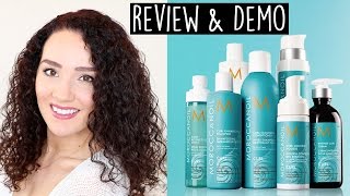 Moroccan Oil Curl Collection Review amp Demo [upl. by Atikihc638]