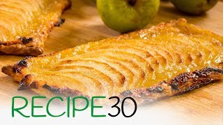 Tarte fines aux Pommes a thin apple tart easy recipe [upl. by Azyl]