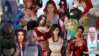 Skyrim SE Waifu Followers and Mods [upl. by Netnert]