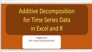 501 Additive Decomposition for time series data decompose function in R [upl. by Antonina693]