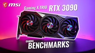 MSI Gaming X TRIO GeForce RTX 3090 24G Benchmarks in 4K 1440p amp 1080p [upl. by Pillow]