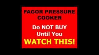 Fagor Pressure Cooker  Fagor Pressure Cookers  Fagor Duo Pressure Cooker [upl. by Rosio]