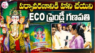 Eco Friendly Ganpati  పర్యావరణానికి హాని చేయని Eco ఫ్రెండ్లీ గణపతి  Bhadradri Kothagudem [upl. by Alaster353]