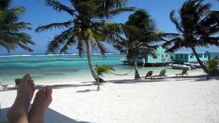 Relaxing on cabana porch Tranquility Bay Belize [upl. by Yesllek]