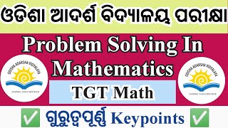 Problem solving in mathematicsoavs tgt mathematics methodologyclass3vidya alaya [upl. by Aisyram]