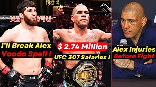 UFC 307 Fighters Salary  Magomed Ankalaev Callout Alex Pereira  Alex Pereira Multiple Injuries [upl. by Ednyl]