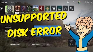 How To Fix God Of War Ragnarok Unsupported Disk Error  PS5 Tutorial [upl. by Ordisi677]