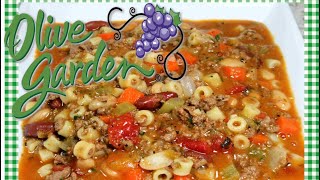 Copycat Olive Garden Pasta e Fagioli Soup Recipe  Italian Olive Garden Recipe [upl. by O'Driscoll]