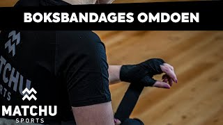 Boksbandages omdoen instructievideo  Snelle instructie » Matchu Sports [upl. by Tilford]