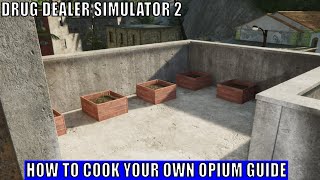 Drug Dealer Simulator 2How to Cook Your Own Opium Guide [upl. by Noxid600]