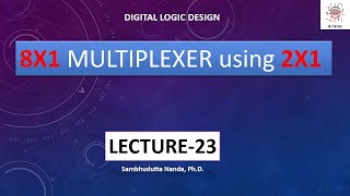 Design 8x1 multiplexer using 2x1 multiplexer  Multiplexer design [upl. by Clough]