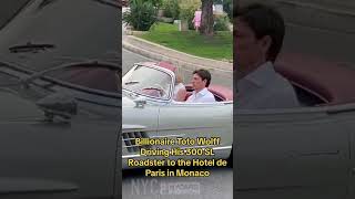 Toto Wolff Driving His 300 SL Roadster to the Hotel de Paris In Monaco [upl. by Drusilla971]