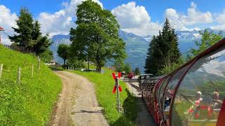 The Brienz Rothorn Railway is a historic steam cogwheel train in Switzerland [upl. by Mialliw]