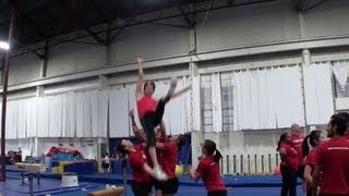 CHEER SF  Cheerleaders Falling Down at Practice [upl. by Nit]