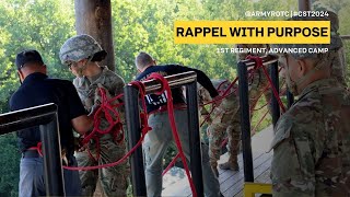 Rappel With Purpose  1st Regiment Advanced Camp  CST 2024 [upl. by Neroc766]