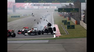 F1 2013 Crashes [upl. by Burkley]