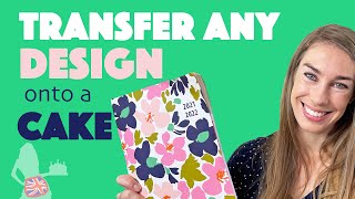 How to Transfer Any Design onto a Cake [upl. by Nilyad259]