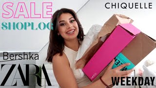 ZOMER SALE SHOPLOG  ZARA BERSHKA WEEKDAY amp CHIQUELLE [upl. by Chadwick]