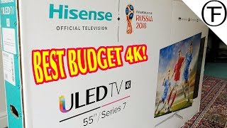 Hisense 4K 55inch UHD Smart TV Unboxing amp Review [upl. by Boak13]