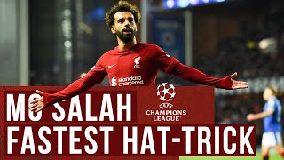 FASTEST EVER CHAMPIONS LEAGUE HATTRICK  Mo Salah vs Rangers  612 [upl. by Enairb180]