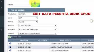 Cara Edit data siswa di biounsmpkemdikbudgoid [upl. by Ayalat]