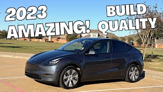 2023 Tesla Model Y Long Range Build Quality is AMAZING from Gigafactory Texas [upl. by Enelrak]