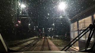 Cabview NynäshamnÄlvsjö hyperlapse pendeltåg railway hyperlapse nightography stockholm [upl. by Neil]