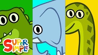 Turn amp Learn ABCs  ANIMALS  ​​🌈 Super Simple ABCs [upl. by Clauddetta880]