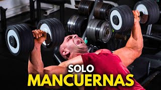 Entrenando Pecho solo con Mancuernas 🔱 [upl. by Mintun]