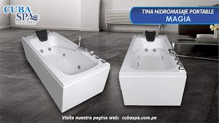 TINA PORTABLE CON HIDROMASAJE quotMAGIAquot  CUBAampSPA SOLUCIONES [upl. by Jilleen582]