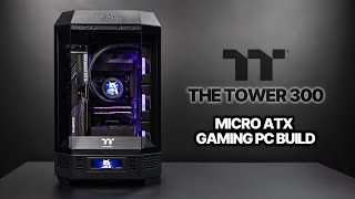 Unique Micro ATX Gaming PC Build  Thermaltake The Tower 300  7800X3D  RTX 4070 Ti Super [upl. by Aihsemaj177]