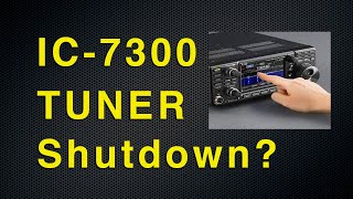 IC 7300 tuner shutdown Solution  Bad Power [upl. by Starinsky]