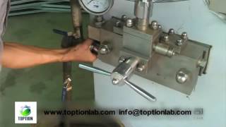 Ice Cream High Pressure Homogenizer How To Operate TOPTION Homogenizer [upl. by Adhamh]