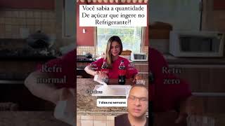 VOCÊ SABIA QUANTO AÇÚCAR TEM NO REFRIGERANTE refrigerante açúcar saúde saudavel [upl. by Reinhardt308]