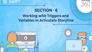 22 Articulate Storyline 360 Introduction to Working with Triggers and Variables [upl. by Aniale]