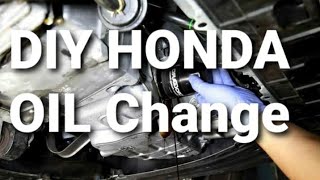 How to DIY 2019 2020 Honda Clarity Oil Change Insight Civic Accord [upl. by Einrae266]