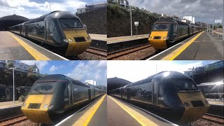 Trains at Penzance  HSTs  15624  43042 43098 43156 and 43186 [upl. by Leanna]