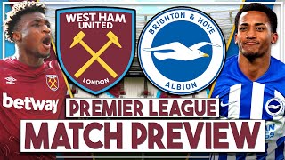 West Ham v Brighton Preview  If Paqueta amp Kudus play we win Without them well struggle [upl. by Eelana]