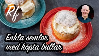 Enkla semlor med köpta bullar [upl. by Tammara332]